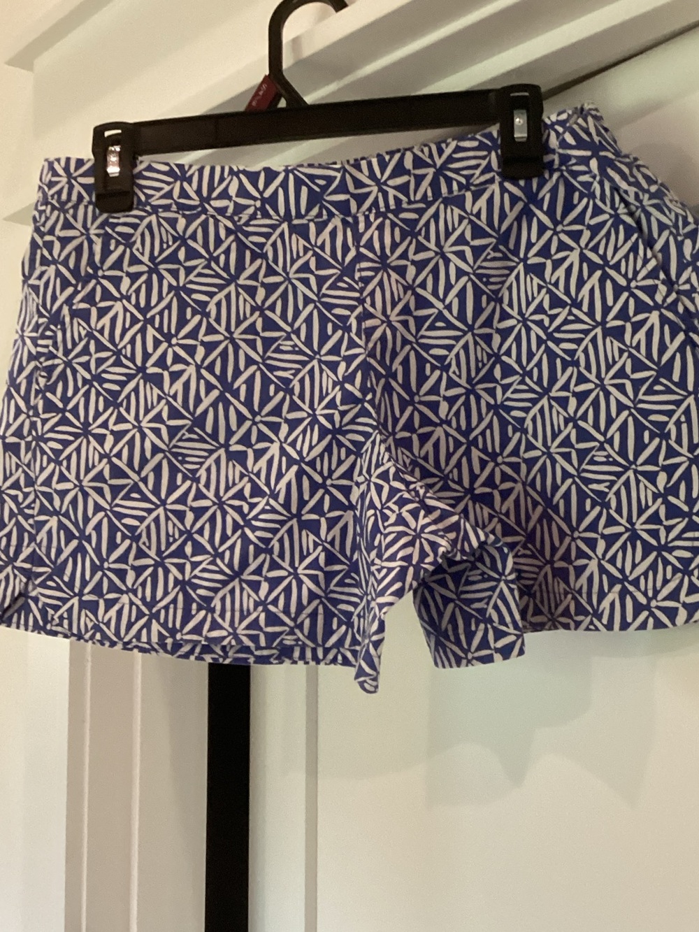 Lilly Pulitzer Blue & White Geo Print Shorts